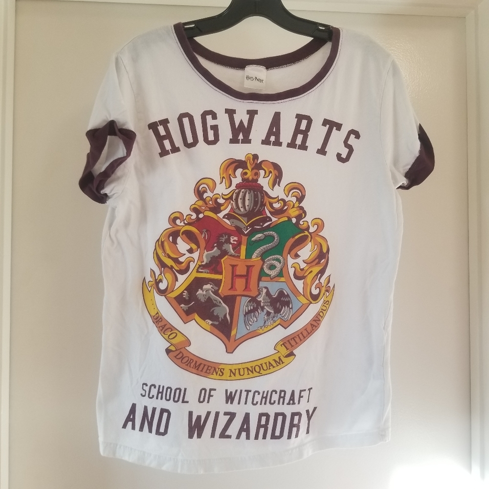 Harry Potter Hogwarts Witchcraft Wizardry T-Shirt - Picture 8 of 12